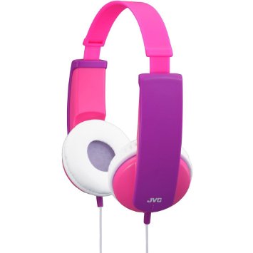 JVC HA-KD5-P Kids Headphone with Volume Limiter in Pink/Violet - JVCHAKD5P