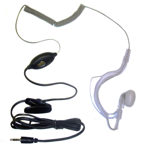 Pama Covert Earhook and Mic with Push to Talk for Cobra MT975 MT800 Radios