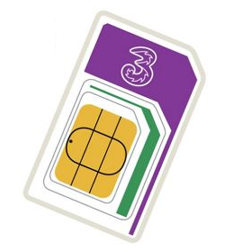 3 Mobile Pay As You Go Trio Sim ( Full MicroNano ) Retail Pack