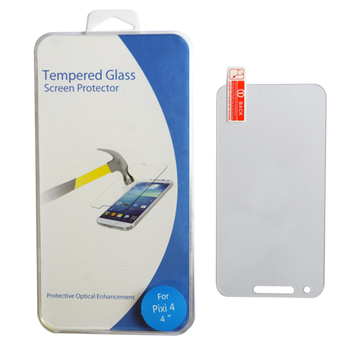 Pama Clear Tempered Glass Screen Protector For Alcatel Pixi4 4 Inch  - 1 Per Pack