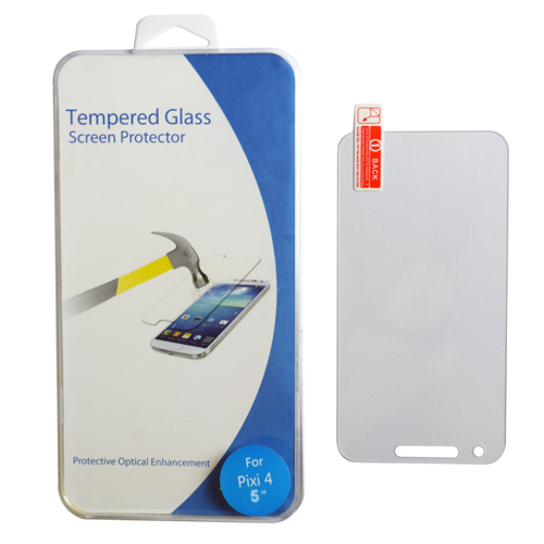 Pama Clear Tempered Glass Screen Protector For Alcatel Pixi4 5 Inch  - 1 Per Pack