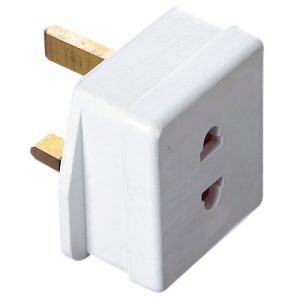 European Plug Converter 2 pin to 3 pin UK - DOMF320AA