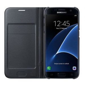 Genuine Samsung LED View Cover For SamsungS7 In Black