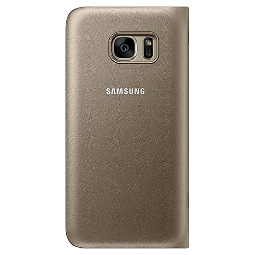 Genuine Samsung LED View Cover For SamsungS7 In Gold
