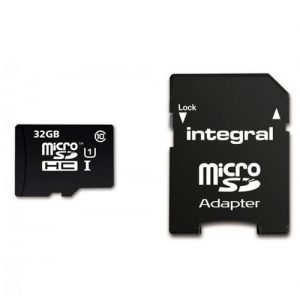 Integral Micro SDHC/XC 90mb 32GB Class 10 Memory Card with SD Adaptor