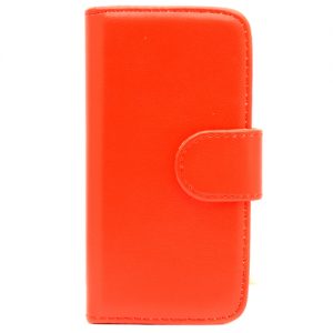 Pama Wallet Hard Frame Case To Fit iPhone5C In Red - IPH5CWHFCR