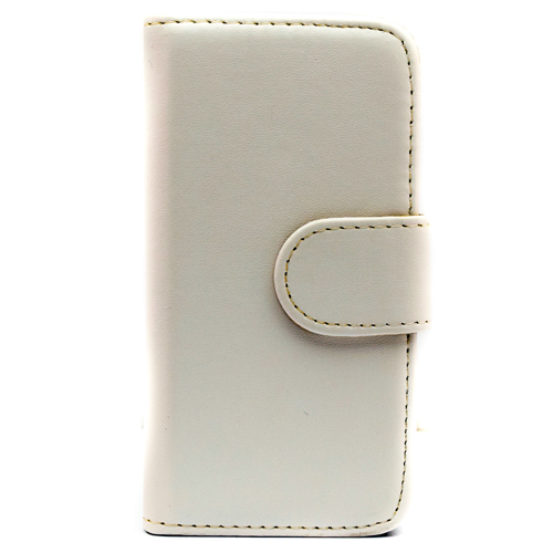 Pama Wallet Hard Frame Case To Fit iPhone5C In White - IPH5CWHFCW