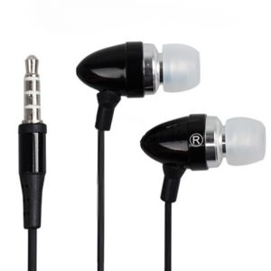 Pama iPhone Stereo Earphones with Mic and Remote - Black - IPHEMBK
