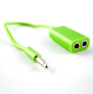 Pama 3.5mm Splitter For Headsets - Green