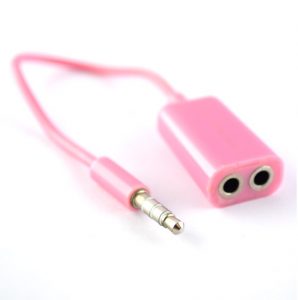 Pama - 3.5mm Splitter For Headsets - Pink