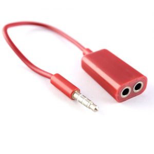 Pama 3.5mm  Splitter For Headsets - Red