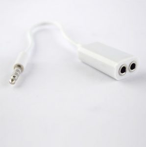 Pama 3.5mm Splitter For Headsets - White