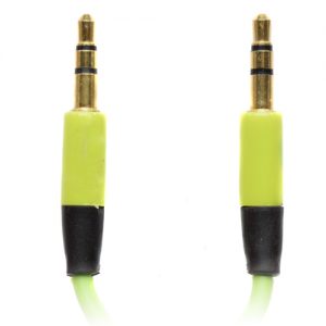 Pama 3.5mm to 3.5mm Stereo Jack Plug Lead - Short Green  60cm