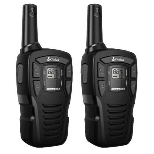 Cobra MT245 Walkie Talkie Radio Twin Pack with  Batteries and USB Charger