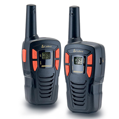 Cobra AM245 Walkie Talkie Radio Twin Pack with  Batteries and USB Charger