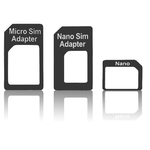 Pama Sim Adapter 3 Pack - Nano to Micro - Micro to Standard