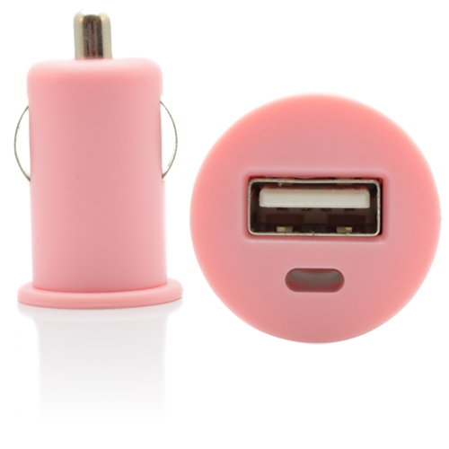 Pama Universal USB In Car Charger In Pink 1A - USBMSCPK
